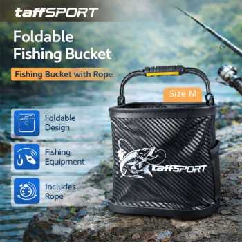 TaffSPORT Ember Lipat Perlengkapan Mancing Fishing Bucket with Rope - TT120
