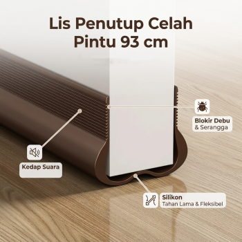 TaffHOME Lis Penutup Celah Pintu Penghalang Debu Door Bottom Seal 93cm - AT-93