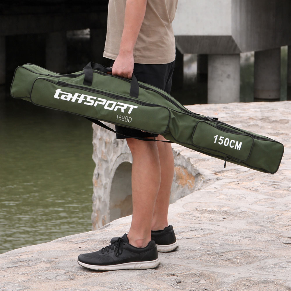 TaffSPORT Tas Pancing Joran Portable Fishing Bag 150cm - 1680D Gambar produk TaffSPORT Tas Pancing Joran Portable Fishing Bag 150cm - 1680D
