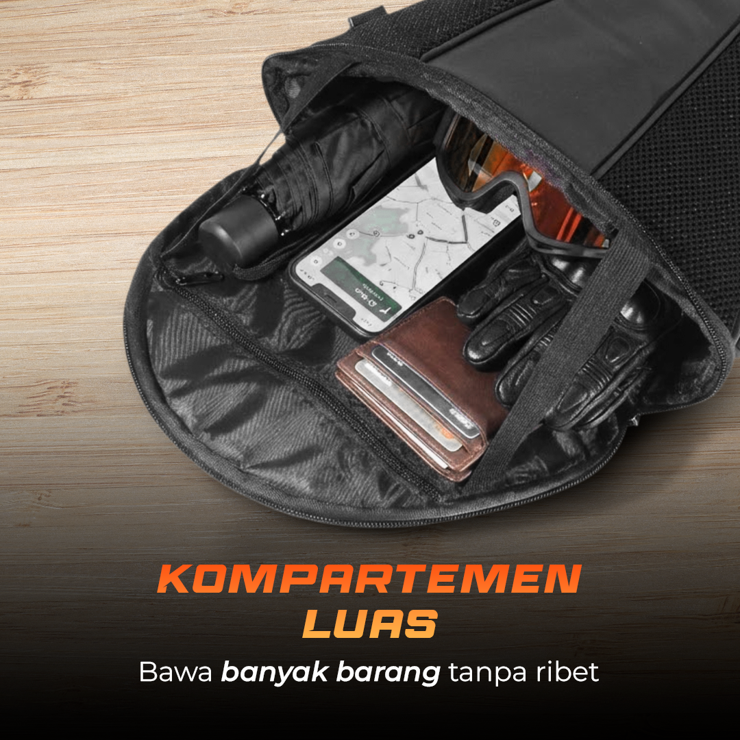 Tas Motor Touring Back Seat Tail Travel Storage Bag - 666789 Gambar produk Tas Motor Touring Back Seat Tail Travel Storage Bag - 666789