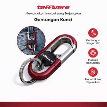 Taffware Gantungan Kunci Carabiner Keychain Clip Stainless Steel - A3746
