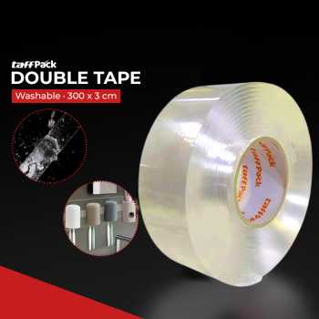TaffPACK Double Tape Perekat No Trace Adhesive Washable Sticker - J008