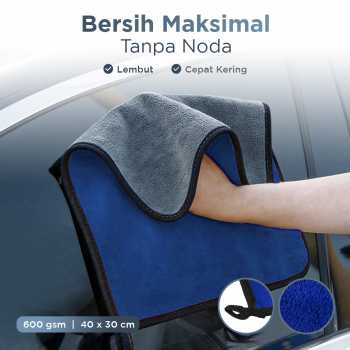 TaffHOME Kain Lap Microfiber Mobil Multifungsi 600 gsm 40x30cm - H-45G