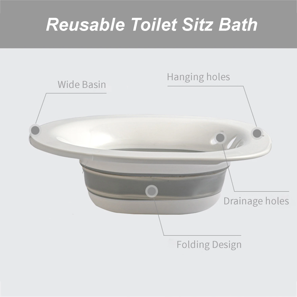 Bazaar Bak Mandi Portable Postpartum Folding Toilet Sitz Bath Bowl - BZ279 Gambar produk Bazaar Bak Mandi Portable Postpartum Folding Toilet Sitz Bath Bowl - BZ279