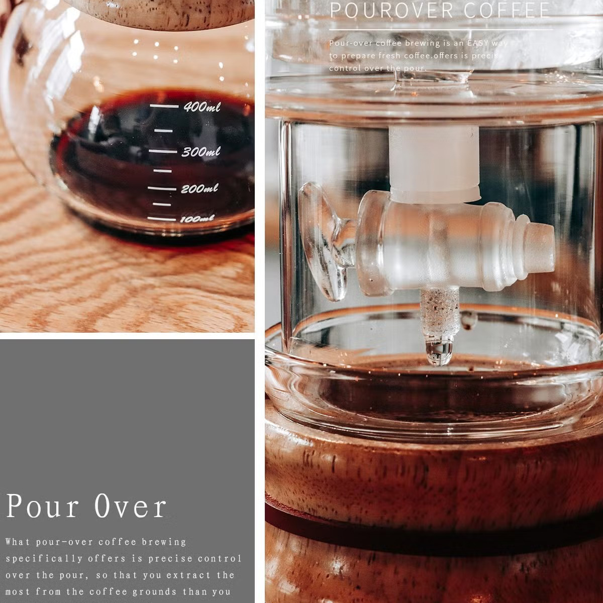 One Two Cups Cold Brew Coffee Maker Ice Drip Regulating Valve 400ml - C4-03 Gambar produk One Two Cups Cold Brew Coffee Maker Ice Drip Regulating Valve 400ml - C4-03