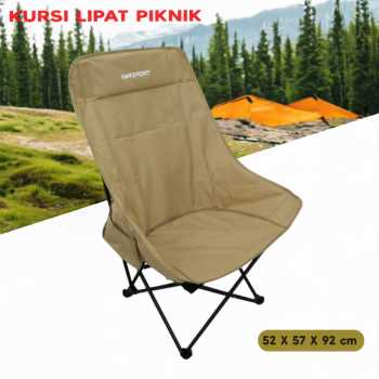 TaffSPORT Kursi Lipat Outdoor Camping Portable Oxford Folding Chair - FO021