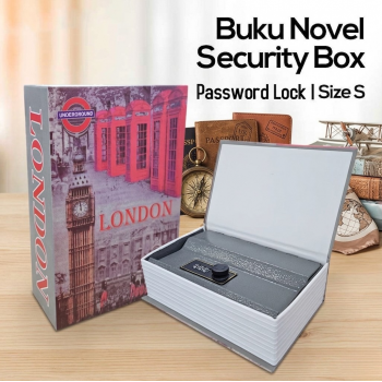 HOMESAFE Kotak Buku Novel Hidden Security Box Password Lock Size S - KBS