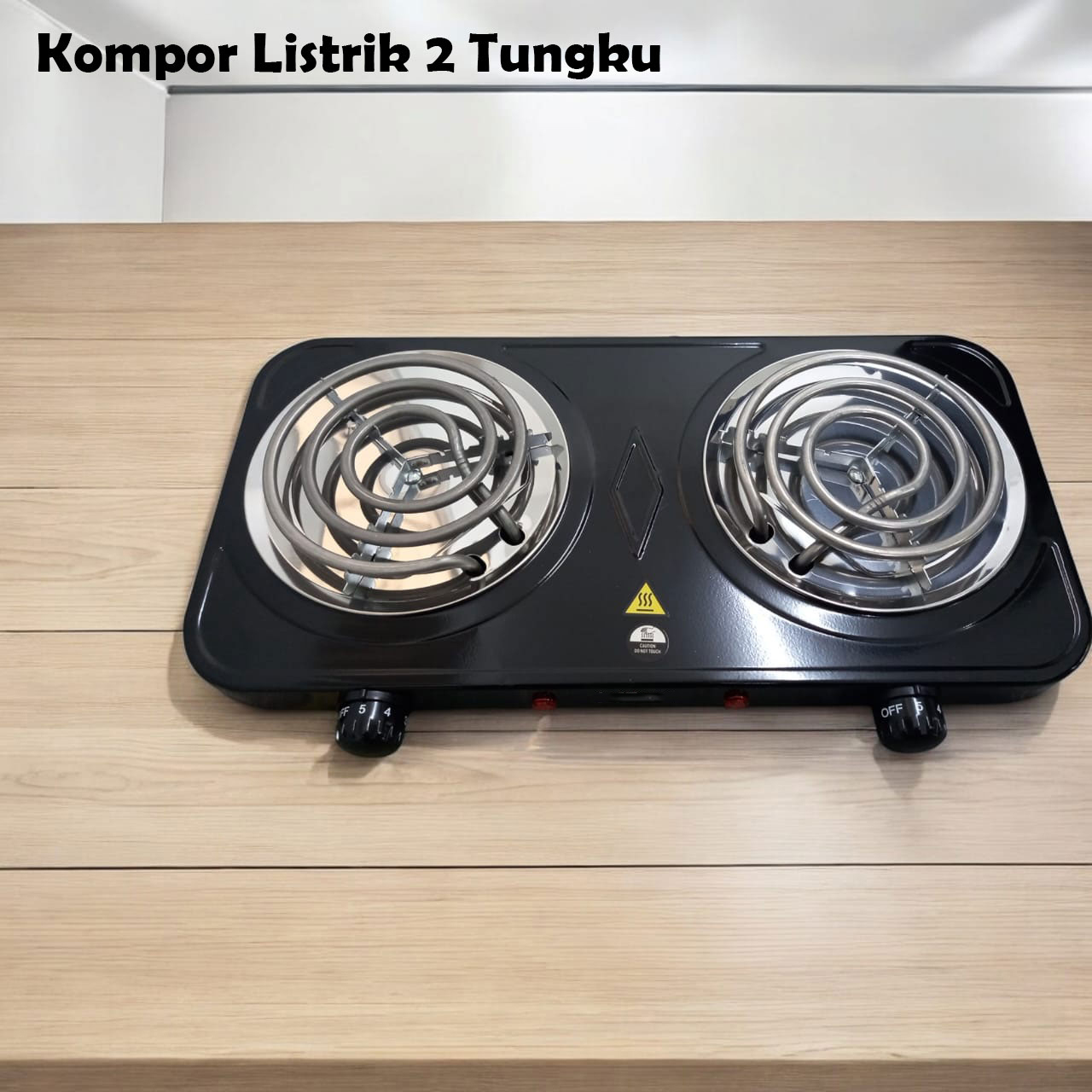 TaffHOME Kompor Listrik 2 Tungku Portable Coil Hot Plate 2000W - WY-05C Gambar produk TaffHOME Kompor Listrik 2 Tungku Portable Coil Hot Plate 2000W - WY-05C