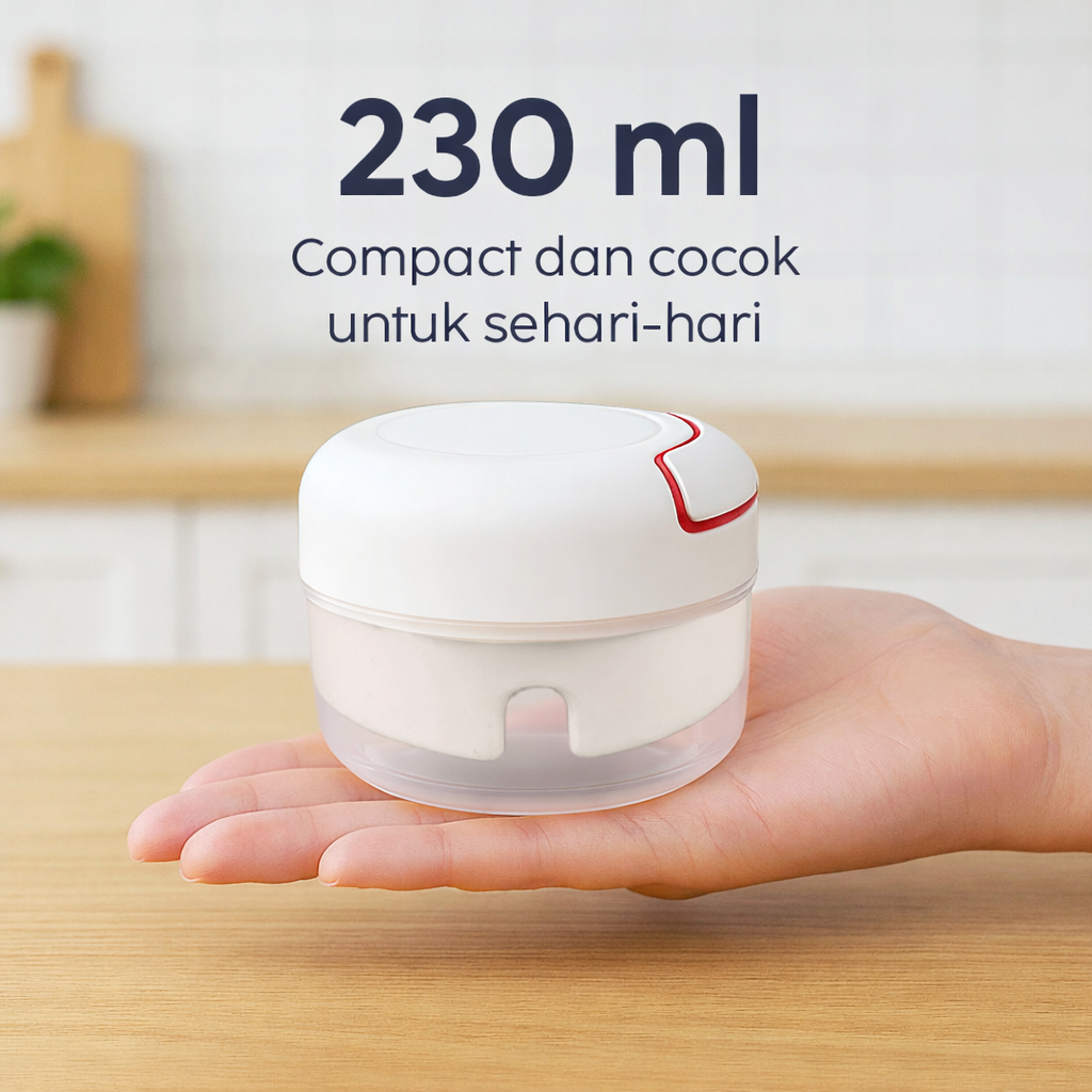 Juxin Food Chopper Manual Penggiling Bumbu Easy Operation 230ml - JX10 Gambar produk Juxin Food Chopper Manual Penggiling Bumbu Easy Operation 230ml - JX10