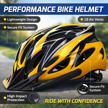 TaffSPORT Helm Sepeda Bicycle Road Bike Helmet EPS PVC 18 Air Vent - X40