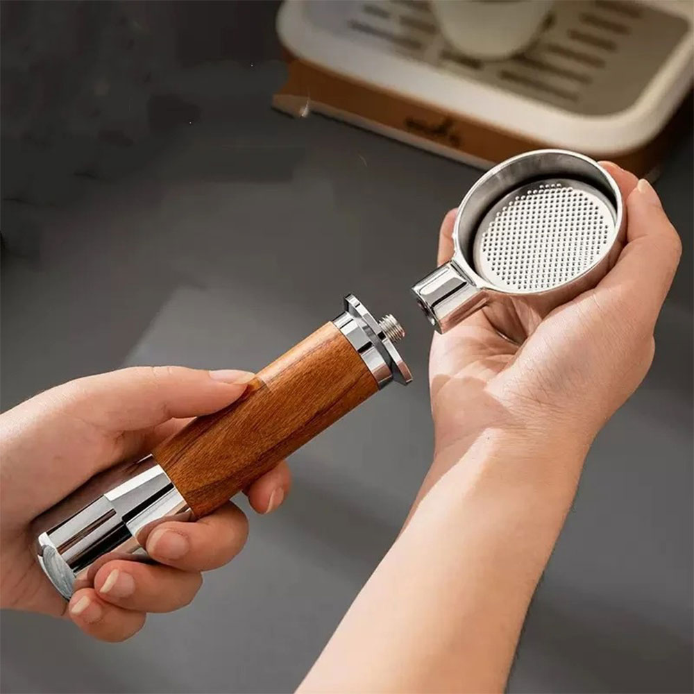 Gambar produk KNODOS Bottomless Naked Portafilter Detachable Stainless Steel 51mm - NP55