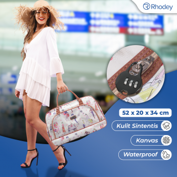 Rhodey RAIMIQI SEMOR Tas Jinjing Duffle Bag PU Leather Unisex 20 Inch - CB001