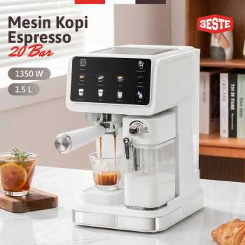 Trieste Mesin Kopi Espresso Coffee Maker Frothing 20 Bar 1350W - CM5600