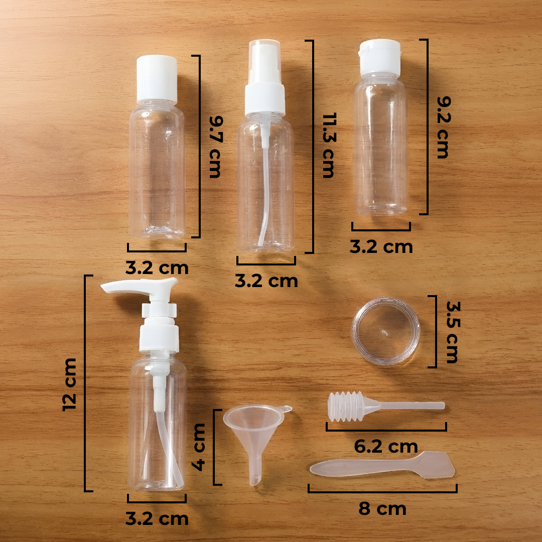 MUQGEW Botol Travel Size Liquid Bottle Pack 6 PCS - SV1 Gambar produk MUQGEW Botol Travel Size Liquid Bottle Pack 6 PCS - SV1