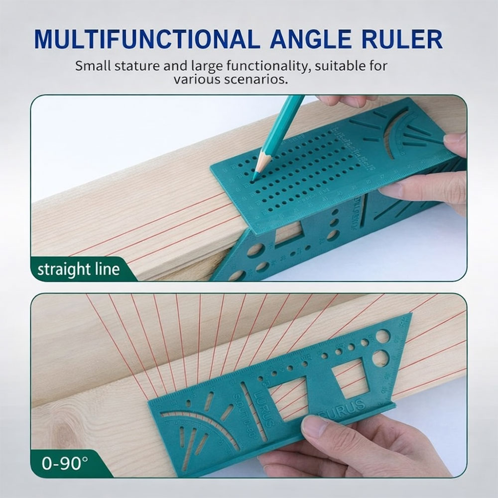 Gambar produk DIDIHOU Penggaris Mark Line Measuring Gauge T-Type Ruler 90 Degree - M15