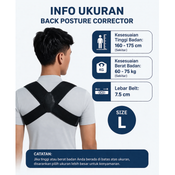 Gambar produk TUSK Alat Terapi Punggung Korektor Penegak Postur Breathable Size L - T-110 - 8
