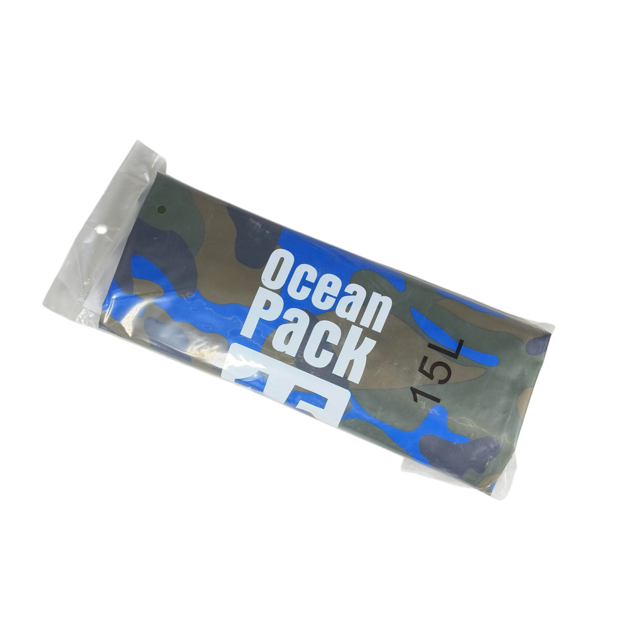 Ocean Pack Dry Bag Waterproof Backpack Strap Tas Tahan Air PVC Nilon 15L - XAZ9 Gambar produk Ocean Pack Dry Bag Waterproof Backpack Strap Tas Tahan Air PVC Nilon 15L - XAZ9