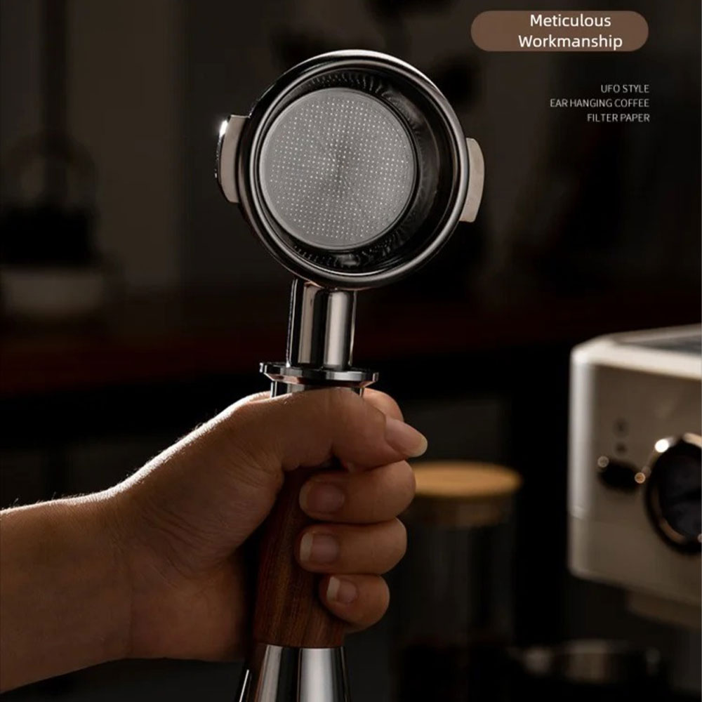 Gambar produk KNODOS Bottomless Naked Portafilter Detachable Stainless Steel 51mm - NP55