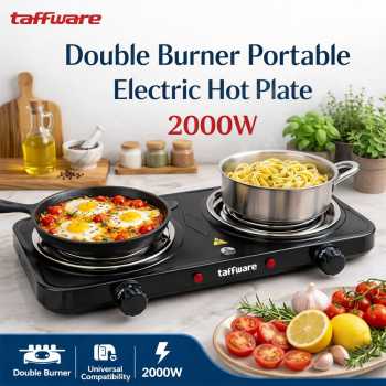 Taffware Kompor Listrik 2 Tungku Portable Coil Hot Plate 2000W - WY-05C