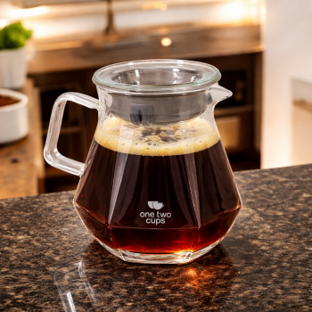One Two Cups Teko Kopi Coffee Server V60 Drip Pour Over Borosilikat - LS048