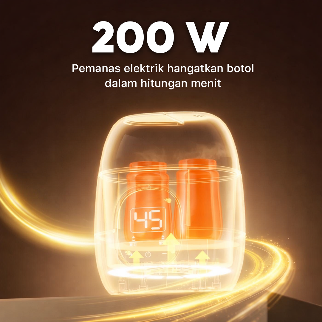 Nutiboo Penghangat Botol Susu Bayi 2in1 Milk Warmer Sterilizers - HJ-B01 Gambar produk Nutiboo Penghangat Botol Susu Bayi 2in1 Milk Warmer Sterilizers - HJ-B01