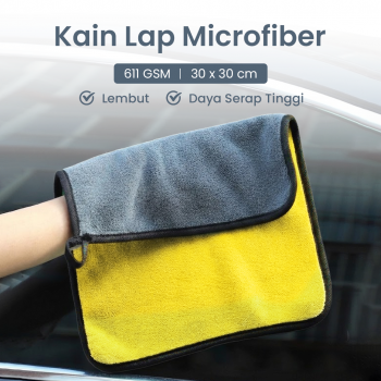 Xinyuan Kain Lap Microfiber Premium Mobil Multifungsi 611 GSM 30x30cm - H-25