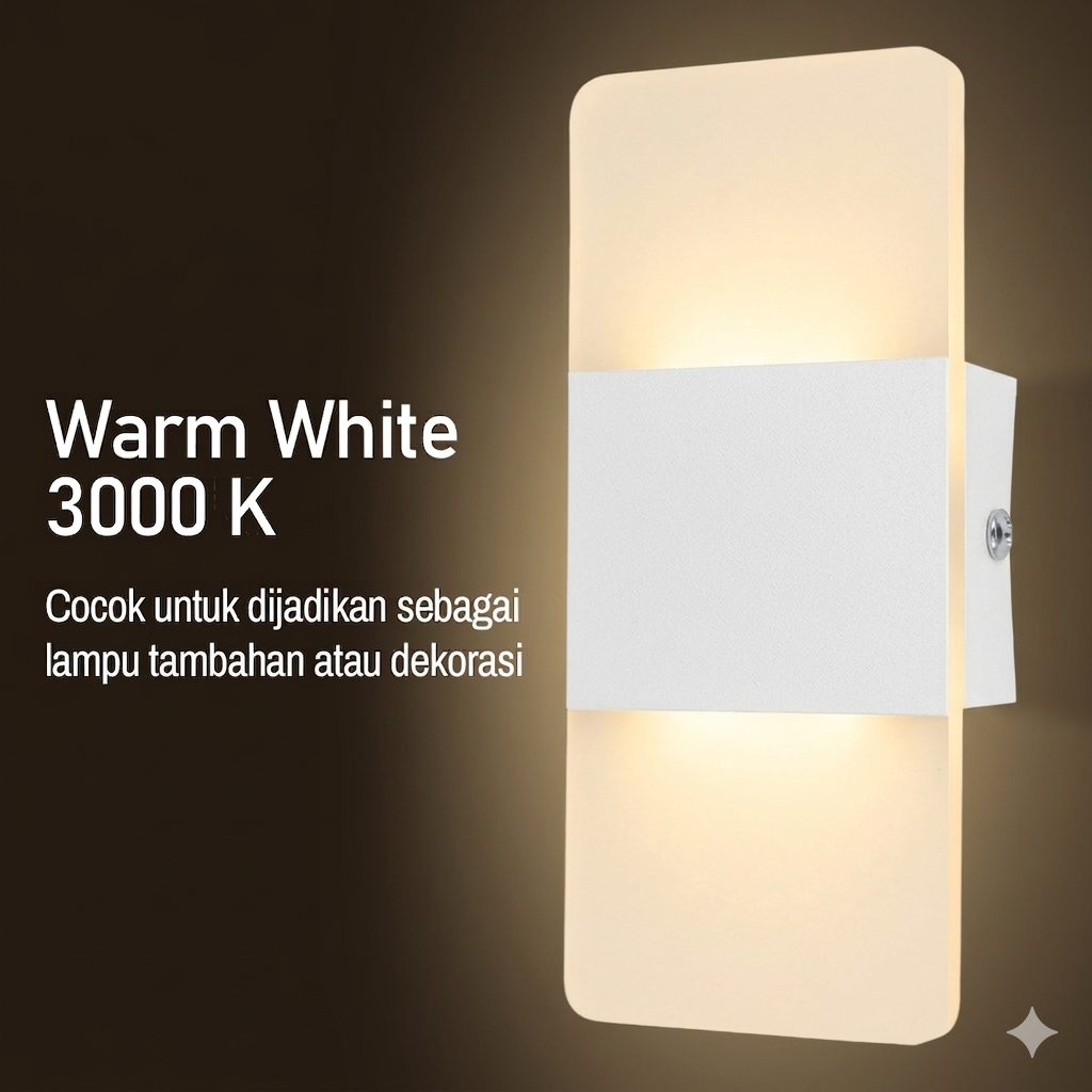 Gambar produk TaffLED Lampu Dinding Hias LED Corridor Light 3W Warm White 3000K - F0011