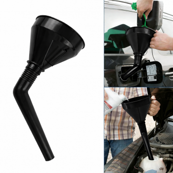 Gambar produk WANXIA Corong Oli Bensin Minyak Motor Mobil Siku Elbow Funnel 13.5cm - W18