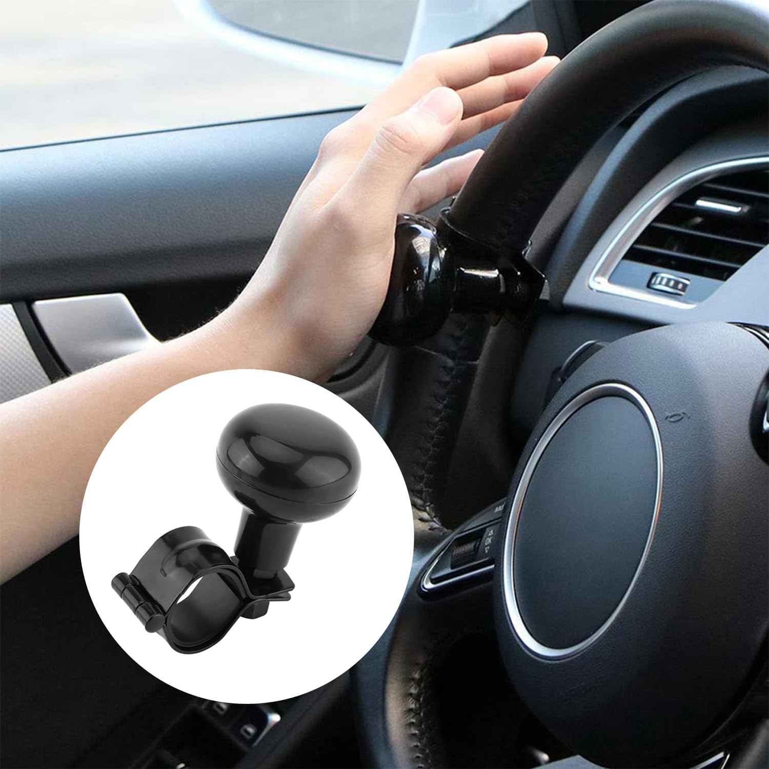 OTOHEROES Knob Setir Mobil Universal Steering Wheel Power Ball Control - J-12-33 Gambar produk OTOHEROES Knob Setir Mobil Universal Steering Wheel Power Ball Control - J-12-33
