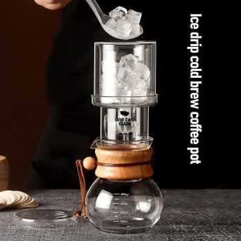 One Two Cups Cold Brew Coffee Maker Ice Drip Regulating Valve 400ml - C4-03