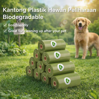GAGYIVE Kantong Plastik Kotoran Anjing Biodegradable dengan Dispenser - GA15