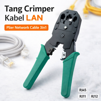 Gambar produk ZhanYi Tang Crimper Kabel LAN Plier Network Cable 3in1 RJ45 RJ-11 RJ12 - HT-315