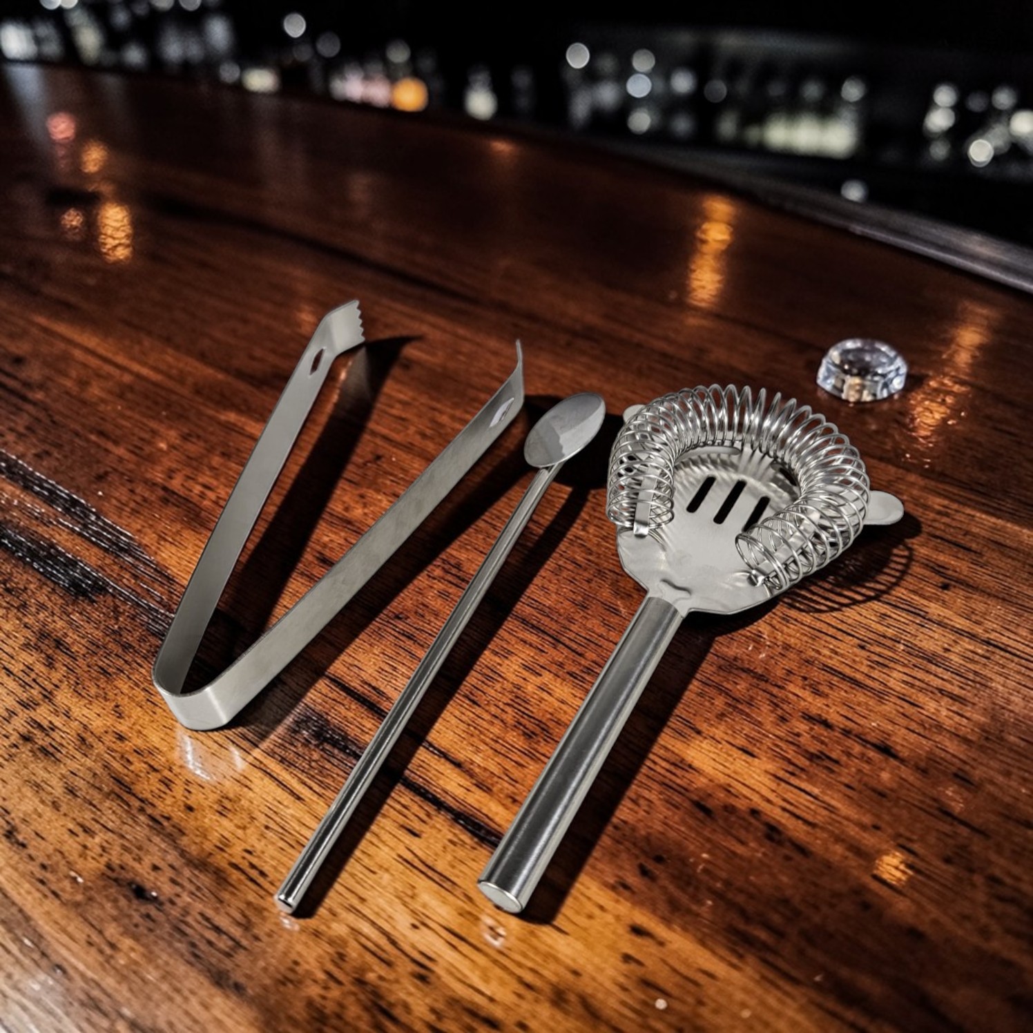 One Two Cups 5in1 Bartender Cobbler Cocktail Shaker Set 550ml - BA017 Gambar produk One Two Cups 5in1 Bartender Cobbler Cocktail Shaker Set 550ml - BA017