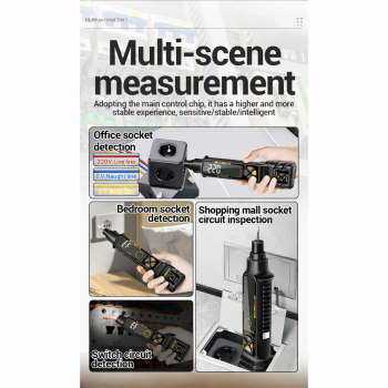 Gambar produk ANENG Tespen Tester AC/DC Voltage Leakage Polarity NCV Contactless - VD808