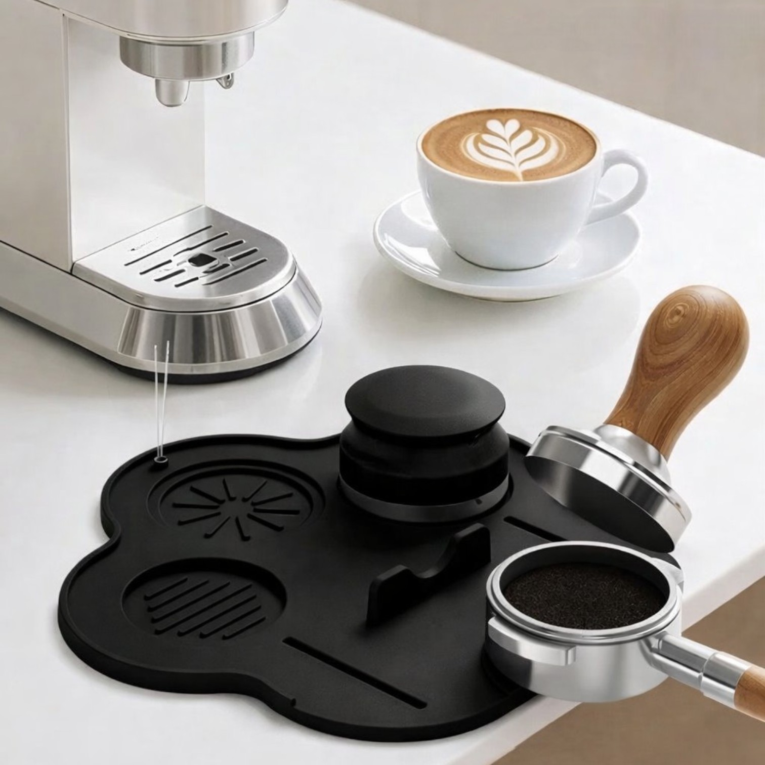 Gambar produk LUZ Wadah Alat Kopi Portafilter Tamper Tamping Silicone Coffee - L-44
