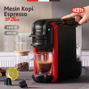Trieste Mesin Kopi Espresso 3 in 1 Coffee Maker 19 Bar 1450W 600ml - AC-514K