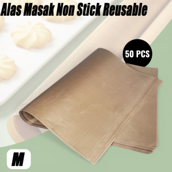 BAWU Alas Masak Non Stick Reusable Cake Oven Baking Tray Mat 50 PCS - M05
