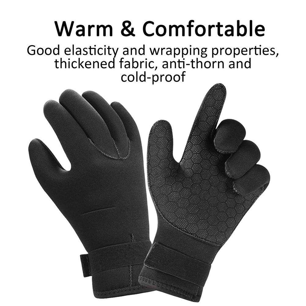 RaamKa Sarung Tangan Diving Neoprene 3mm Waterproof Snorkeling Surfing L - ST-05 Gambar produk RaamKa Sarung Tangan Diving Neoprene 3mm Waterproof Snorkeling Surfing L - ST-05