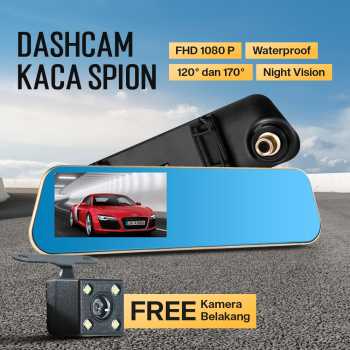 Dashcam Mobil Spion Depan Belakang Dual Camera Waterproof 1080p - YX598