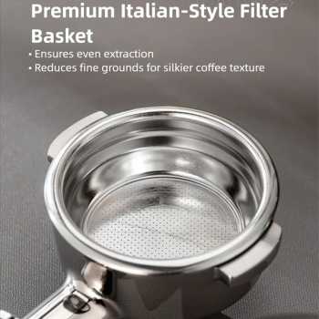 Gambar produk KNODOS Bottomless Naked Portafilter Detachable Stainless Steel 51mm - NP55