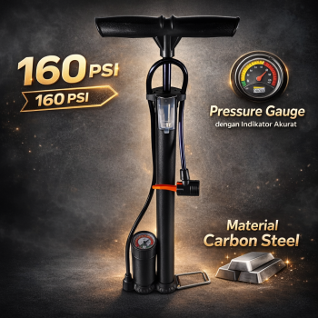 Gambar produk Autocamp Pompa Angin Ban Sepeda Manual Air Pressure Pump 160 PSI - CT-909