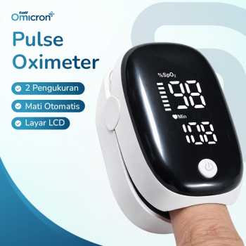 TaffOmicron Fingertip Pulse Oximeter Alat Ukur Saturasi Oksigen Darah - AD902