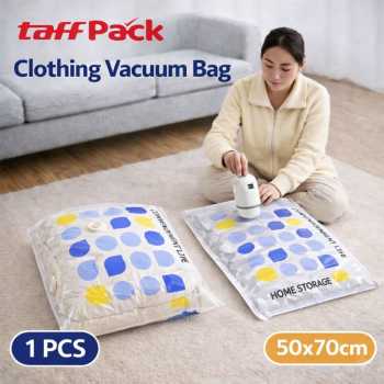 TaffPACK Kantong Plastik Vakum Pakaian Vacuum Bag 1 PCS Universal - TR100