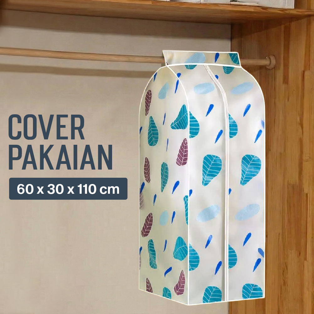 YIXIN Cover Anti Debu Pakaian Dustproof Organizer 60x30x110cm - PEVA Gambar produk YIXIN Cover Anti Debu Pakaian Dustproof Organizer 60x30x110cm - PEVA