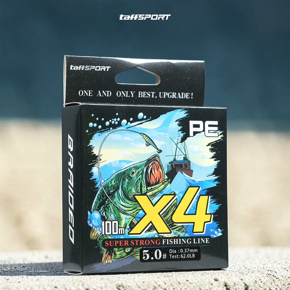TaffSPORT Senar Pancing PE 4 Braided Strand Fishing Line 100M 5.0 - X4 Gambar produk TaffSPORT Senar Pancing PE 4 Braided Strand Fishing Line 100M 5.0 - X4