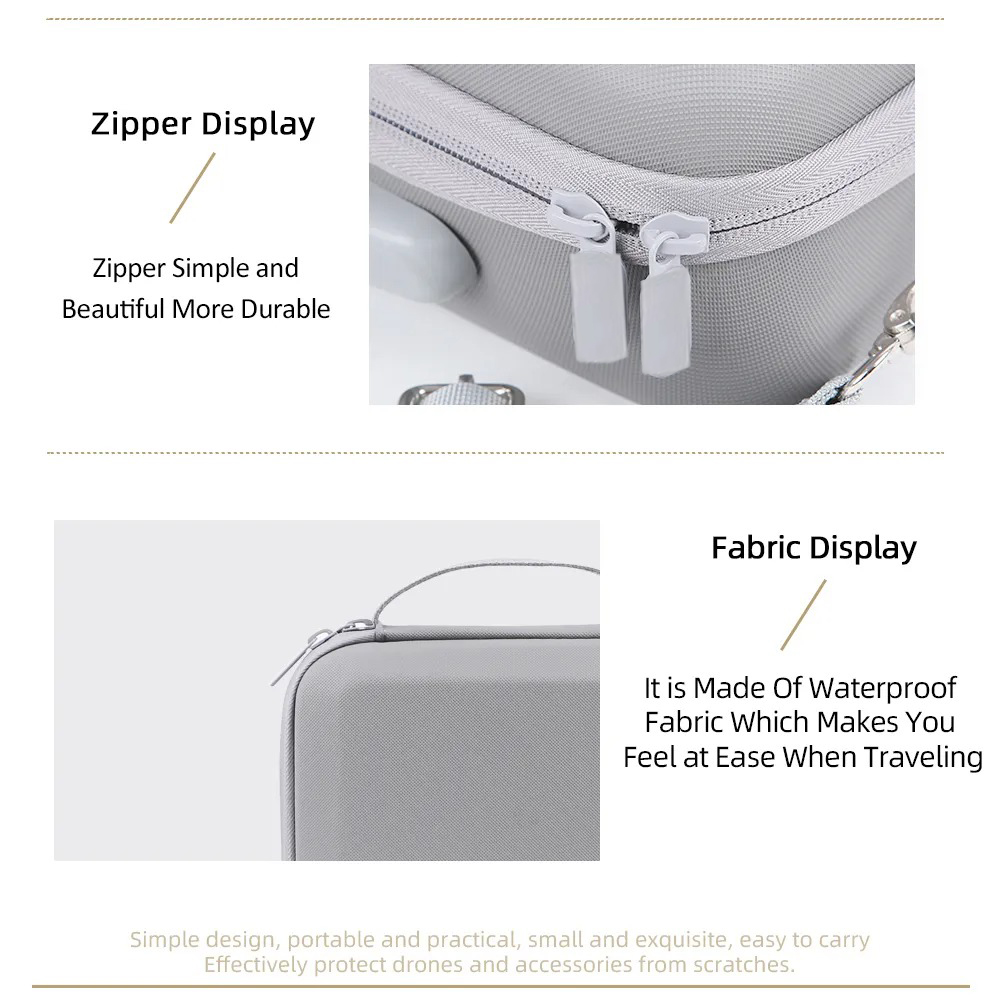 UAVA Tas Drone Waterproof PU Leather Storage Bag for DJI NEO 2 - UVN-220 Gambar produk UAVA Tas Drone Waterproof PU Leather Storage Bag for DJI NEO 2 - UVN-220