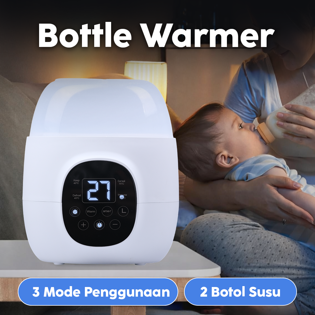Nutiboo Penghangat Botol Susu Bayi 2in1 Milk Warmer Sterilizers - HJ-B01 Gambar produk Nutiboo Penghangat Botol Susu Bayi 2in1 Milk Warmer Sterilizers - HJ-B01