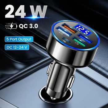 EOKING Car Charger Mobil Fast Charging PD QC 3.0 USB Type C Port - C9