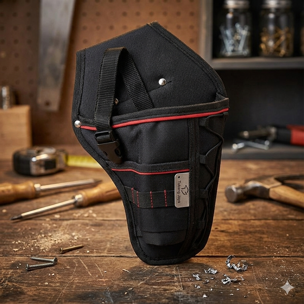 ESPLB Tas Pinggang Perkakas Drill Holster Tool Bag Sarung Bor Kanvas - GJ0199 Gambar produk ESPLB Tas Pinggang Perkakas Drill Holster Tool Bag Sarung Bor Kanvas - GJ0199