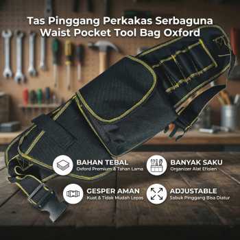 JIEKE Tas Pinggang Perkakas Serbaguna Waist Pocket Tool Bag Oxford - CZ234